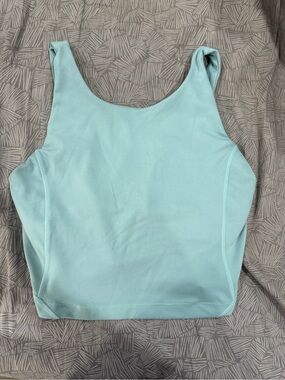 Women’s Light Aqua Tank Top - Sleek Scoop Neck